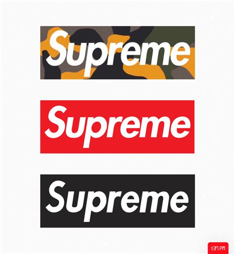 supreme box logos